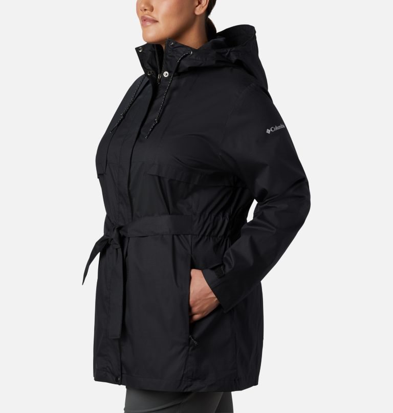 Jachete De Ploaie Columbia Pardon My Trench Dama Negrii | Plus Size ECA109M7Z